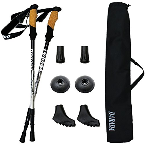 Dabada トレッキングポール 2本セット 軽量アルミ製 カラーバリエーション豊富