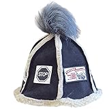 Plus Nao(プラスナオ) 親子コーデができるあったかムートン風ワッペン帽子 キッズ 可愛い パパ ママ 子供 ジュニア 男の子 女の子 ガールズ 大人用 ブラック