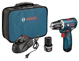 Bosch 12-Volt Max Brushless 3/8-Inch Drill/Driver Kit PS32-02 with 2 Lithium-Ion Batteries 12V Charg