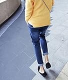 ★petitpas ヴィンテージ 風 マタニティ ストレッチ デニム パンツ M～XXL 選べる４サイズ ヘア アクセサリー 付き (3.　XL)