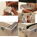 2 Pcs Drawer Door Corner Wardrobe Toddler Child Kids Baby Safe Lock Locker Babylock by COFFLED