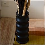 アジアン雑貨 マホガニー モダン フラワーベース 花瓶 花器 E 造花 アートプランツ