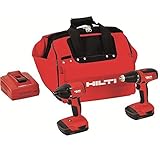 Hilti 3487032 18-Volt Lithium-Ion Cordless Drill Driver/Impact Driver Compact Combo Kit [並行輸入品]