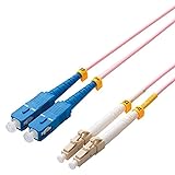 エレコム 光ファイバーケーブル マルチモード 10G LC-SC 2m OC-LCSC5OM3/2