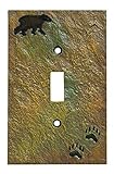 ビッグSky Carvers 30170437 Bear andトラック単一スイッチプレートby Big Sky Carvers