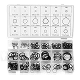 SIENOC 225pc NBR A / C OリングアソートメントOリングセットシールHNBRリングシールOリング