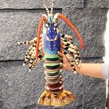ロブスター ロブスターぬいぐるみ ロング 本物そっくり リアル やさしい手触り 可愛く柔らかい ロブスターぬいぐるみ 動物 大きい クッション ぬいぐるみ アニマル クリスマス 記念日 友人 ブルー 子供と彼女へ誕生日のプレゼント 60cm 大きい