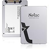 Netac SSD 1TB 内蔵 2.5インチ SATA3 6Gb/s 7㎜ 3D NAND FLASH PS4動作確認済 耐衝撃/耐振动/超高速/金属の質感 （シルバー）- 正規品認証