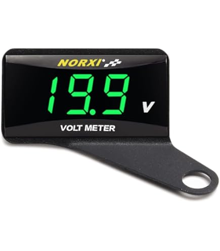 Amazon.co.jp: ポッシュ(POSH) バイク用品 ミニミニ電圧計 ブラック 8