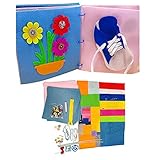 DIY布絵本　自分で作る本　ベビーおもちゃ学習多機能　手作りブック　ソフトブック　赤ちゃん　 想像力 破れない　綿　布の玩具 視覚 聴覚　出産祝い　プレゼント