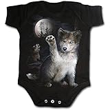 スパイラル – baby-boys – ウルフ子犬 – Baby Sleepsuitブラック US サイズ: XS カラー: ブラック
