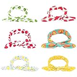 Bonbadodo ヘアバンド ベビー用 ヘッドバンド　アクセサリー　カチューシャ　キッズリボン　髪飾り 弾力性 6色セット 新生児お祝い お祝い かわいい おしゃれ 贈り物 記念撮影　