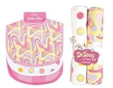 Trend Lab Bouquet Set Dr. Seuss Pink Oh, The Places You'Ll Go! Bib & Burp Cloth by Trend Lab [並行輸入品]