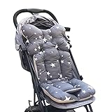 HooMall ベビーカークッション サポートクッション シート クッション チャイルドシート ベビーチェア用 厚い柔らかく 暖かい 防寒 冬 取付簡単 お出かけ 出産祝い 贈り物 プレゼント ヘッド