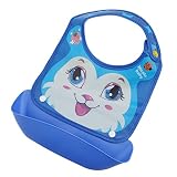 Song Lin Blue Cat Feeding新生児防水よだれかけベビーEating Foodよだれかけポケット多目的Dismantling Saliva Bibsバンダナ