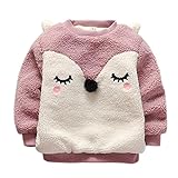 Cutelove　ボトムシャツ　セーター　Tシャツ ラウンドネック　キツネ　トップス　ロングスリーブ　長袖　綿　男の子　女の子　ベビー　ボイズ　ガールズ　赤ちゃん　幼児　春　秋　冬　可愛い　ファッショ