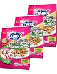 コンボ キャット 毛玉対応 カツオ味・カツオチップ・小魚添え 700g×3個