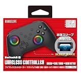RANGELIFE 【Switch2用】ワイヤレスコントローラー 本体スリープ解除対応 RGBライト搭載 背面ボタン・マクロ・連射対応 Switch/Switch有機EL/Switch Lite/Windows対応 (ブラック)