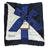 Meg Original Navy Blue & White Minky Dot Blanket by MEG Original