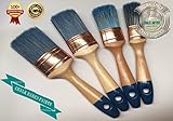 # pro4 – セットof 4 – チョークand Water Based Paints Shabby Chic 4 Oval Paintbrushes no Bristle損失Mix Bristl