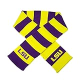 LSUタイガース公式NCAA Striped Rugby Scarf by Forever Collectibles 380769