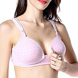 Ancdream マタニティブラジャー　授乳兼用　妊娠中、妊婦の方にすすめ (XXL, ピンク)
