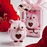 Adorable pink owl candle by Fashioncraft