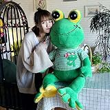 ぬいぐるみ 特大 カエル 可愛い 動物 大きい カエルぬいぐるみ 抱き枕 お祝い ふわふわぬいぐるみ カエル縫い包み クマ ふわふわ グリーン お人形 女の子 男の子 子供 女性 プレゼント ビッグサイズ
