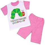 【本体綿100％】2016年 夏物 はらぺこあおむし 天竺 半袖パジャマ THE WORLD OF ERIC CARLE ピンク◇90cm