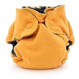 Ecoposh OBV Newborn Fitted Cloth Diaper, Saffron by Kanga Care