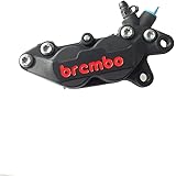 ブレンボ(brembo) P4-40C Axial 4Pキャリパー 右用40mm ブラック/赤ロゴ 20.5165.88