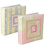 Malden International Fashion Series, Bound Photo Album, Holds 200 4x6 Photos, 2 per Page, Blue & Yel