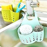 Generic Pink : Kitchen Portable Hanging Drain Bag Bath Storage Gadget Sink Holder Soap Holder Rack K