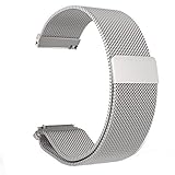 LoveBlue for Pebble time band, Pebble time,Pebble Time Steel,22mm Magnetic Milanese Loop Stainless S