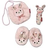 ウサチャン小物3点ギフトセットフリーピンク綿3035601