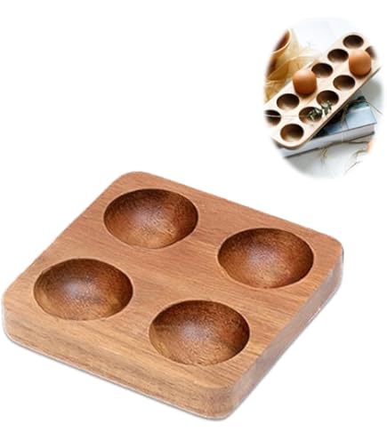 Amazon.co.jp: Akasooda 卵ホルダー エッグスタンド 木製エッグ
