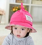 LOTUS LIFE かわいすぎる とんがり 帽子 キッズ こども コットン 男の子 女の子 両用 50cm NYC (ピンク)