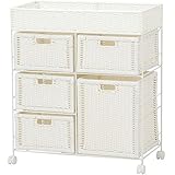 ランドリー 収納家具 キャビネット ホワイト