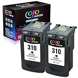 【Colohunter】キャノン（Canon) BC-310 310 XL 染料 ブラック*2個セット大容量 残量表示付 再生インク【対応機種】PIXUS - (MP493, MP490, MP480, MP280, MP270, MX420, MX350, iP2700)…