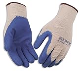 KINCO 1792-L Men's Economy Latex Gripping Palm Gloves, Large, Blue by KINCO INTERNATIONAL
