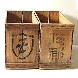 アンティーク 縦長 りんご箱 木箱 4個 木箱 310×630×300 レトロ DIY 収納