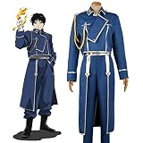 [rakucos] コスプレ衣装 鋼の錬金術師 ロイ・マスタング 大佐 コスチューム 軍服 Roy Mustang ハガレン周辺 制服 学園祭 男女兼用 仮装 ハロウィン cosplay (男性,L)
