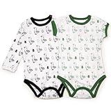 Mademoiselle papillon ベビー ロンパース バードエッグ 半袖＆長袖 男の子 女の子 【グリーンブラック80】
