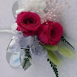 474【コサージュ チェリー 】【結婚式、入学式、卒業式】プリザーブドバラ アレンジメントフランボワーズ