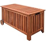 SKBファミリガーデンクッションボックス木製46 " x20 " x23 "屋外ガーデンパティオ新しい胸