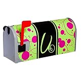 Monogram Peppy Pink Glow in the Dark Magnetic Mailbox Cover - U [並行輸入品]