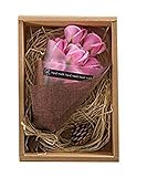 SACHI ソープフラワー 花束 フレグランス フラワー ギフト 母の日 父の日 誕生日 結婚 記念日 クリスマス プレゼント (ピンク ローズ ７本)