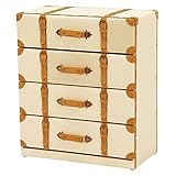 【送料無料】　【収納家具】　チェスターシリーズ　チェスト　4段　ワイド