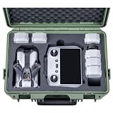 Lykus Titan MM510 防水ケース(グリーン) DJI Mini 5 Pro と RC2/RC-N3 送信機に適用、最大でバッテリー7個とRC ランヤードを収納可能【ケースのみ】