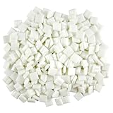 Jennifer's Mosaics 3/8-Inch Venetian Style Glass Mosaic Tile, White, 8-Ounce by Jennifer's Mosaics